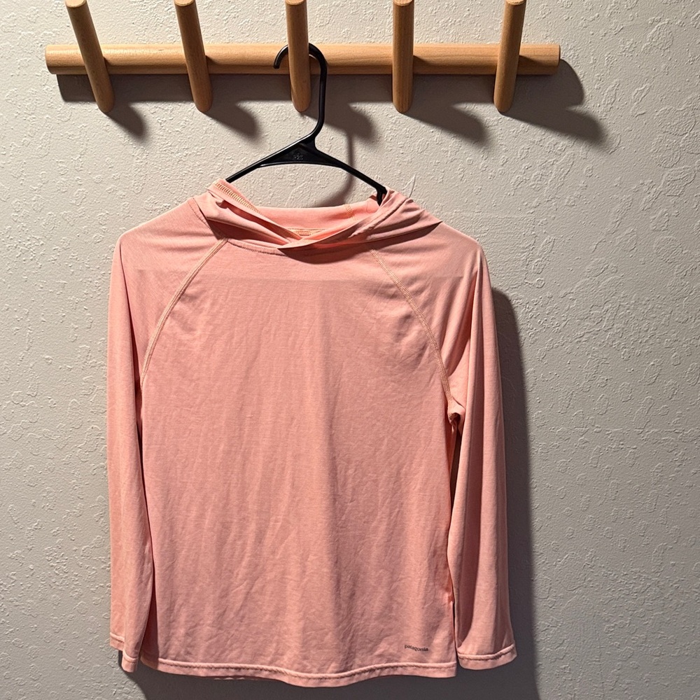 Patagonia kids UPF Light Pink Hoodie